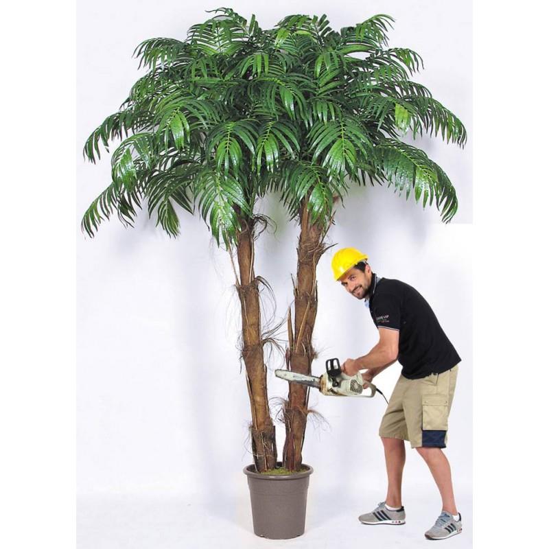 Areca artificiale Palm, Tronco naturale h. 300 - Verdevip