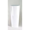 3F Piante Artificiali - V - VASO CUPIDO LACCATO LUCIDO BIANCO - Diametro cm  34,5 X h 75 (diametro bordo interno 26,5 cm- diametro Base 23 cm)  (profondità cestello cm 21) - 3F Piante Artificiali